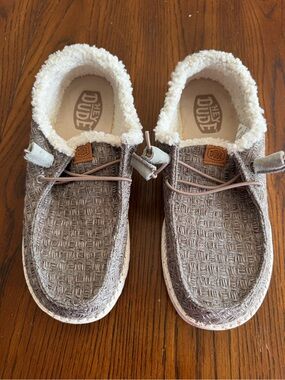 Hey Dude women’s  Slip-On Shoes in Taupe with Cream Lining